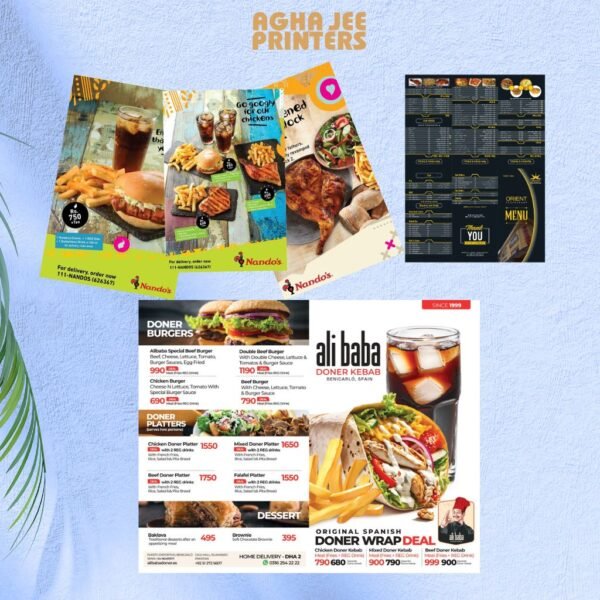 Menu Leaflet