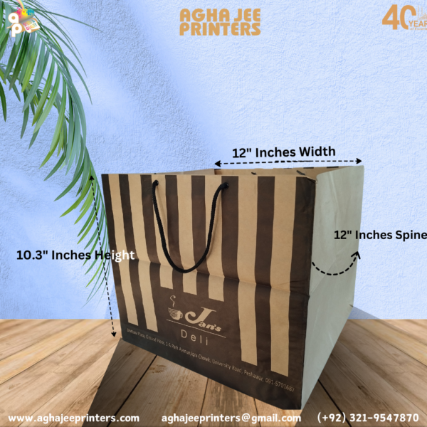 Restaurants Paper Bags With Handles - Image 2