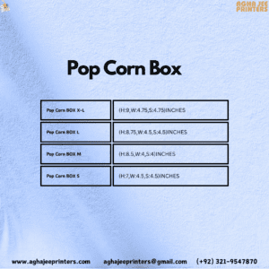 Customize Popcorn Boxes design