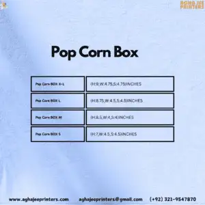 Customize Popcorn Boxes design